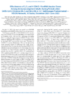 Effectiveness of 2 3 and 4 COVID19 mRNA Vaccine Doses Among Immunocompetent Adults During Periods when SARSCoV2 Omicron BA1 and BA2BA2121 Sublineages Predominated  VISION Network 10 States December 2021June 2022