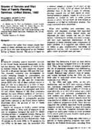 Source of service and visit rate for family planning services  United States 1982