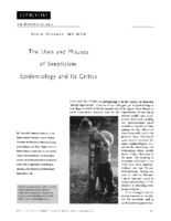 The Uses And Misuses Of Skepticism Epidemiology And Its Critics