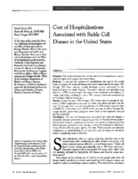 Cost Of Hospitalizations Associated With Sickle Cell Disease In The US