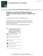 Simultaneous Measurement of Fentanyl Fentanyl Analogues and Other Drugs of Abuse by Multiplex Bead Assay