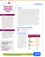 Field Notes Eskenazi Health Hypertension Group Education Program
