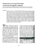 Perspectives on Legal Strategies to Prevent Workplace Violence