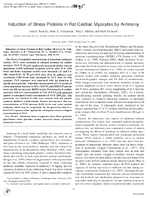Induction of Stress Proteins in Rat Cardiac Myocytes by Antimony