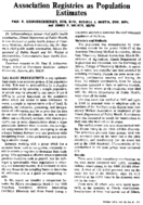 Association registries as population estimates