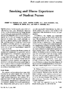 Smoking and illness experience of student nurses