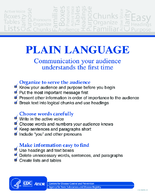 Plain language  communication your audience understands the first time