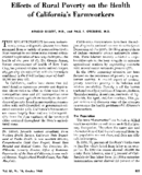 Effects Of Rural Poverty On The Health Of Californias Farmworkers