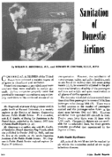 Sanitation of domestic airlines