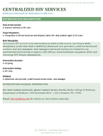 CENTRALIZED HIV SERVICES