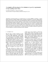 A Computer Software Program that Estimates Air Quantity Requirements in LargeOpening Stone Mines manuscript