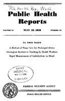 Public Health Reports  v 65 no 20  cover