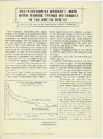Distribution of domestic rats with murine typhus antibodies in the United States