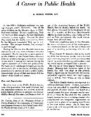 A career in public health