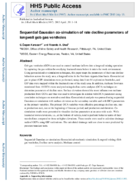 Sequential Gaussian cosimulation of rate decline parameters of longwall gob gas ventholes