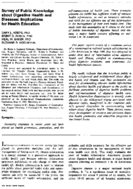 Survey of public knowledge about digestive health and diseases implications for health education