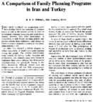A comparison of family planning programs in Iran and Turkey