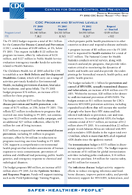 CDC Program and Staffing Levels FY2002