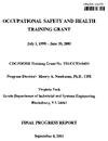Occupational Health and Safety Training Frant Virginia Tech