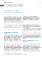 Total Worker Health implications for the occupational health nurse
