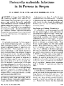 Pasteurella Multocida Infections In 16 Persons In Oregon