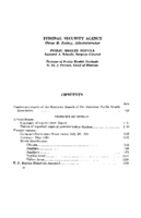 Public Health Reports  v 66 no 35  table of contents