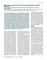 Effects of exposure to low levels of environmental cadmium on renal biomarkers
