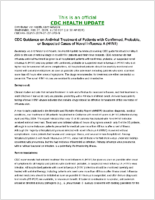 CDC guidance on antiviral treatment of patients with confirmed probable or suspected cases of novel influenza A H1N1