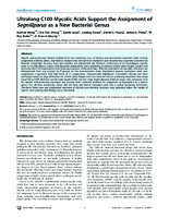Ultralong C100 Mycolic Acids Support the Assignment of Segniliparus as a New Bacterial Genus