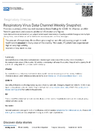 Respiratory Virus Data Channel Weekly Snapshot