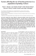 Factors Affecting the Use of Hearing Protectors in a Population of Printing Workers