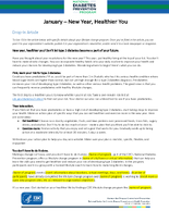 National Diabetes Prevention Program January  New Year Healthier You