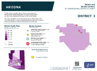 AZ Congressional District 03 Stroke and Stroke Centers Map 118th Congress