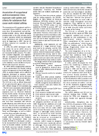 Association of Occupational and Environmental Clinics Exposure Code System and Criteria for Substances That Cause WorkRelated Asthma