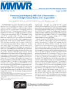 Preventing and mitigating SARSCoV2 Transmission  four overnight camps Maine JuneAugust 2020