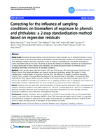 Correcting for the influence of sampling conditions on biomarkers of exposure to phenols and phthalates a 2step standardization method based on regression residuals