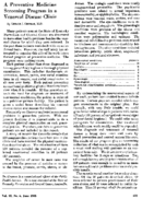 A preventive medicine screening program in a venereal disease clinic