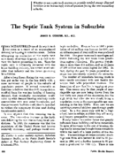 The septic tank system in suburbia