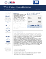 West Africa  Ebola Outbreak Fact Sheet 30 Fiscal Year FY 2015