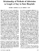 Relationship of methods of admission to length of stay in State hospitals