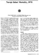 Navajo infant mortality 1970