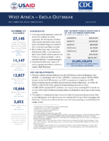 West Africa  Ebola Outbreak Fact Sheet 33 Fiscal Year FY 2015
