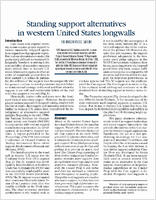 Standing Support Alternatives in Western United States Longwalls