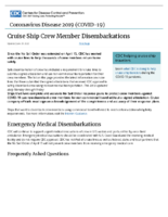 Coronavirus Disease 2019 COVID19 Cruise Ship Crew Member Disembarkations June 29 2020