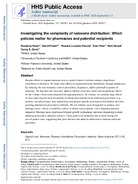 Investigating the complexity of naloxone distribution Which policies matter for pharmacies and potential recipients