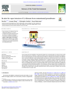 Be Alert for Vapor Intrusion of 14Dioxane from Contaminated Groundwater