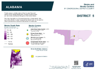 AL Congressional District 05 Stroke and Stroke Centers Map 118th Congress
