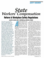 State Workers Compensation Reform and Workplace Safety Regulations