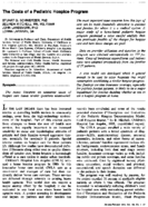 The costs of a pediatric hospice program