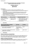 National Conversation on Public Health and Chemical Exposures Scientific Understanding Group Meeting No 4 Summary Teleconference March 22 2010 Final Document
